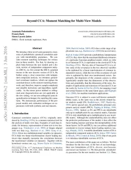 Beyond CCA: Moment Matching for Multi-View Models