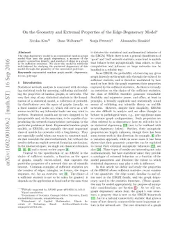 On the Geometry and Extremal Properties of the Edge-Degeneracy Model