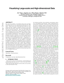 Visualizing Large-scale and High-dimensional Data