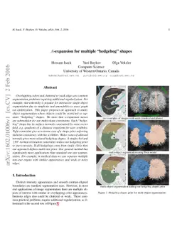 A-expansion for multiple "hedgehog" shapes