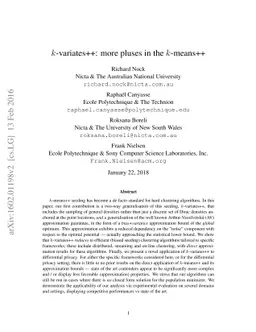 k-variates++: more pluses in the k-means++