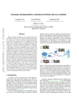 Automatic and Quantitative evaluation of attribute discovery methods