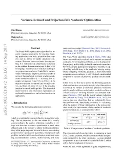 Variance-Reduced and Projection-Free Stochastic Optimization