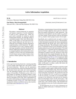 Active Information Acquisition