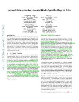 Network Inference by Learned Node-Specific Degree Prior