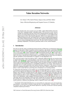 Value Iteration Networks