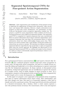 Segmental Spatiotemporal CNNs for Fine-grained Action Segmentation