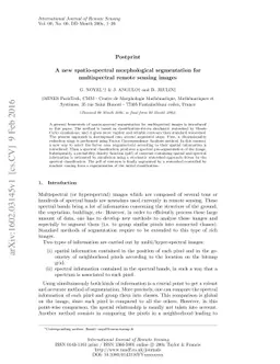 A New Spatio-Spectral Morphological Segmentation For Multi-Spectral
  Remote-Sensing Images