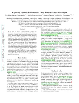 Exploring Dynamic Environments Using Stochastic Search Strategies