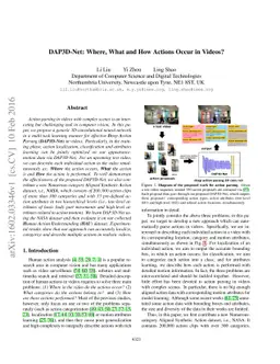 DAP3D-Net: Where, What and How Actions Occur in Videos?