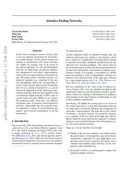 Attentive Pooling Networks