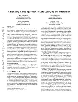 A Signaling Game Approach to Databases Querying and Interaction