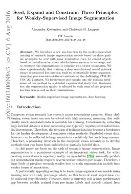 Seed, Expand and Constrain: Three Principles for Weakly-Supervised Image
  Segmentation