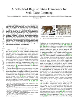 A Self-Paced Regularization Framework for Multi-Label Learning
