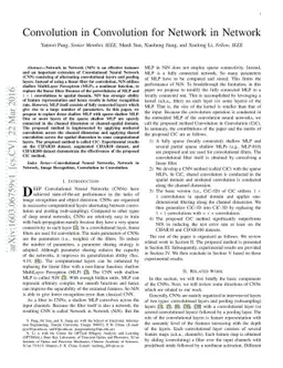 Convolution in Convolution for Network in Network