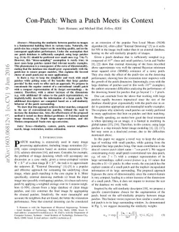 Con-Patch: When a Patch Meets its Context