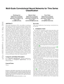 Multi-Scale Convolutional Neural Networks for Time Series Classification
