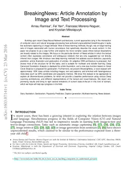 BreakingNews: Article Annotation by Image and Text Processing