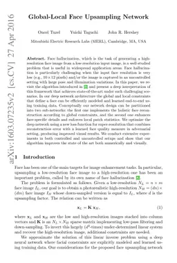 Global-Local Face Upsampling Network