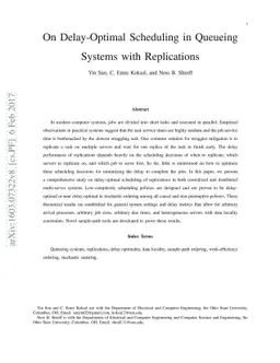 On Delay-Optimal Scheduling in Queueing Systems with Replications