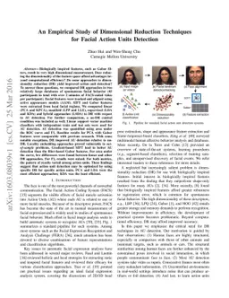 An Empirical Study of Dimensional Reduction Techniques for Facial Action
  Units Detection