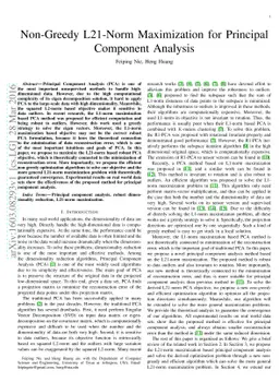 Non-Greedy L21-Norm Maximization for Principal Component Analysis
