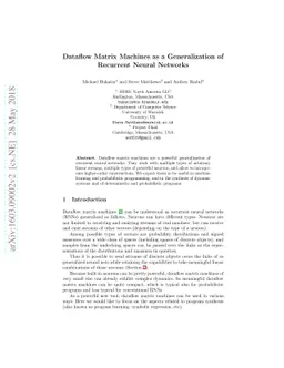 Dataflow Matrix Machines as a Generalization of Recurrent Neural
  Networks