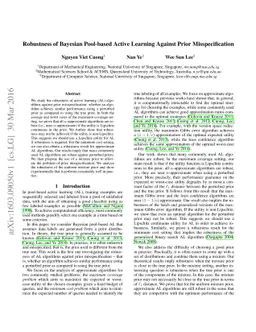 Robustness of Bayesian Pool-based Active Learning Against Prior
  Misspecification