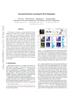 Structured Feature Learning for Pose Estimation