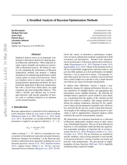 A Stratified Analysis of Bayesian Optimization Methods