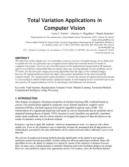 Total Variation Applications in Computer Vision