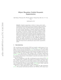 Object Boundary Guided Semantic Segmentation