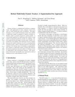 Robust Multi-body Feature Tracker: A Segmentation-free Approach