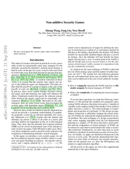 Non-additive Security Games