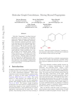 Molecular Graph Convolutions: Moving Beyond Fingerprints