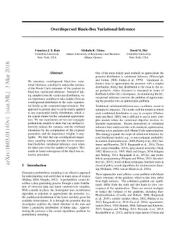 Overdispersed Black-Box Variational Inference