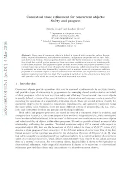 Contextual trace refinement for concurrent objects: Safety and progress