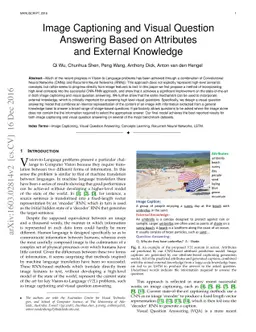 Image Captioning and Visual Question Answering Based on Attributes and
  External Knowledge