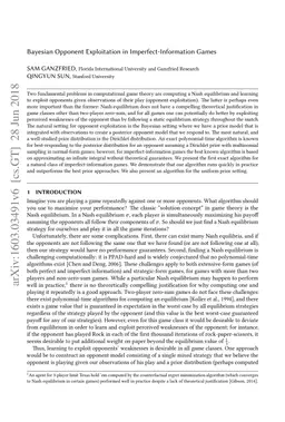 Bayesian Opponent Exploitation in Imperfect-Information Games