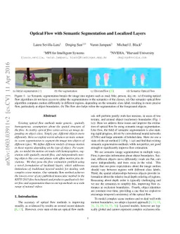 Optical Flow with Semantic Segmentation and Localized Layers