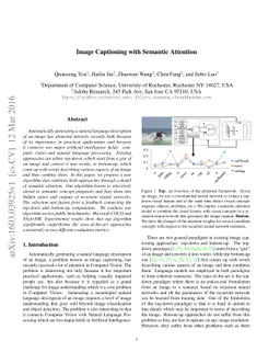 Image Captioning with Semantic Attention