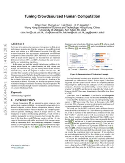 Tuning Crowdsourced Human Computation