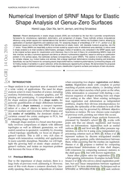 Numerical Inversion of SRNF Maps for Elastic Shape Analysis of
  Genus-Zero Surfaces