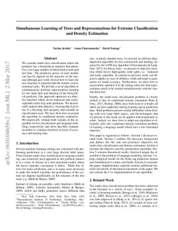 Simultaneous Learning of Trees and Representations for Extreme
  Classification and Density Estimation
