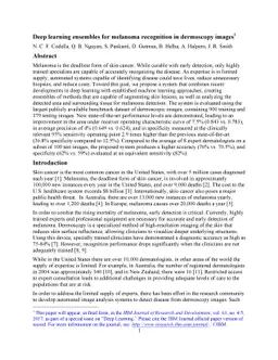 Deep Learning Ensembles for Melanoma Recognition in Dermoscopy Images