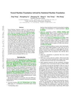 Neural Machine Translation Advised by Statistical Machine Translation