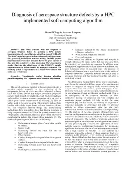 Diagnosis of aerospace structure defects by a HPC implemented soft
  computing algorithm