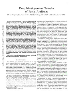 Deep Identity-aware Transfer of Facial Attributes