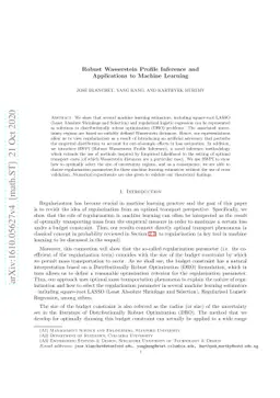 Robust Wasserstein Profile Inference and Applications to Machine
  Learning