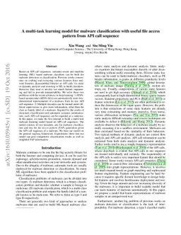 A multi-task learning model for malware classification with useful file
  access pattern from API call sequence